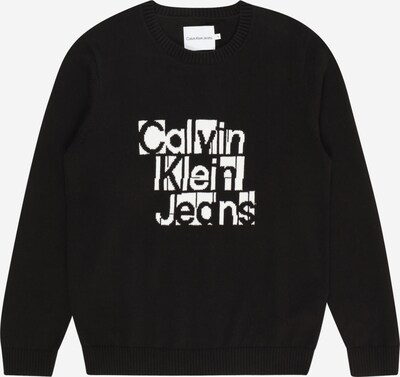 Calvin Klein Jeans Pullover in schwarz / weiß, Produktansicht