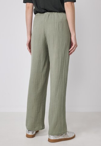 Street One Studio Wide Leg Hose in Grün