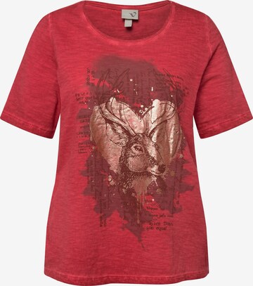 T-shirt Ulla Popken en rouge : devant