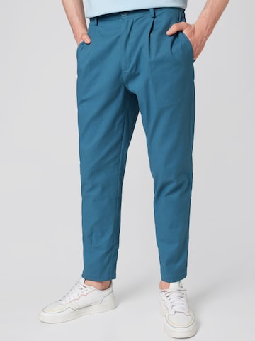 ABOUT YOU x Alvaro Soler Regular Trousers 'Lorenzo' in Blue: front