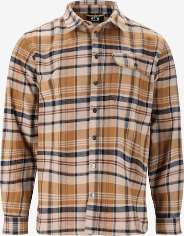 Whistler Regular fit Athletic Button Up Shirt 'Wolfhard' in Beige: front