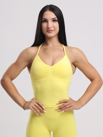 neverover Sportovní top 'Hue Halter Seamless Top' – žlutá