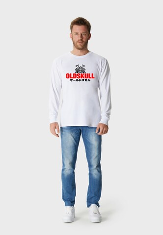 Oldskull Shirt 'Samurai' in Wit