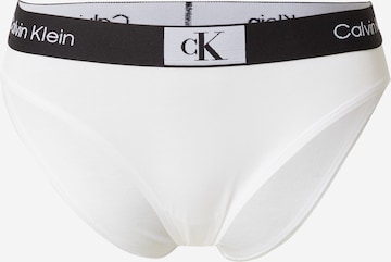 Slip Calvin Klein Underwear en blanc : devant