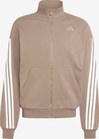 ADIDAS SPORTSWEAR Urheilullinen collegetakki 'AK' värissä beige: etupuoli