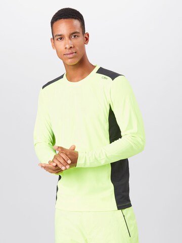 CMP Regular fit Performance shirt in Yellow: front