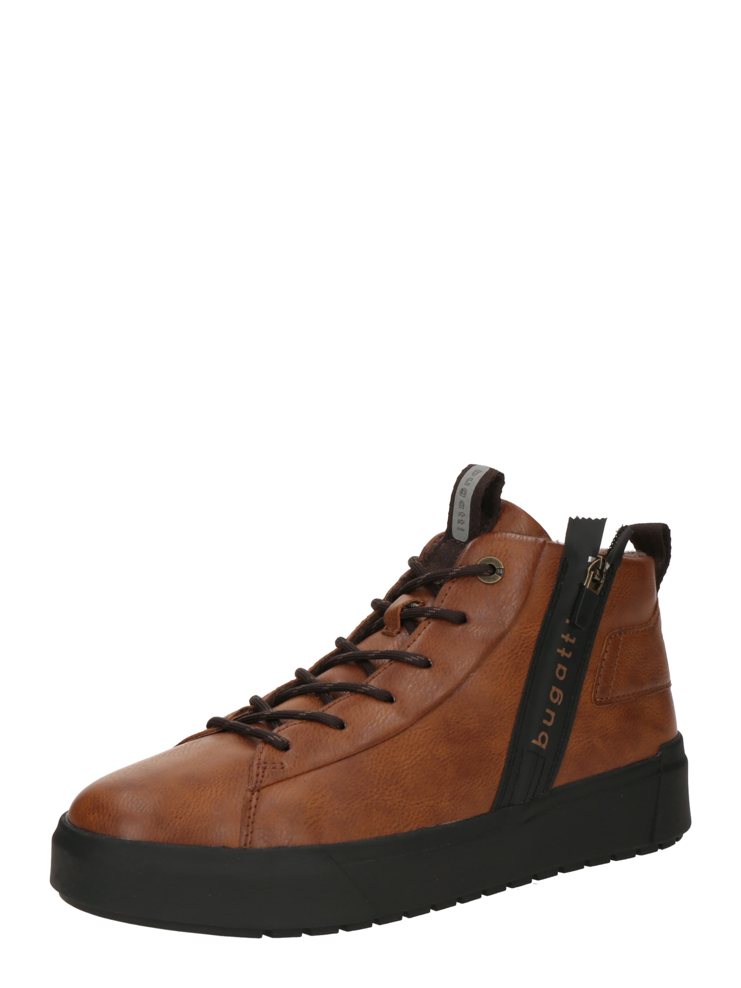 bugatti - Botas con cordones en marrón: frente