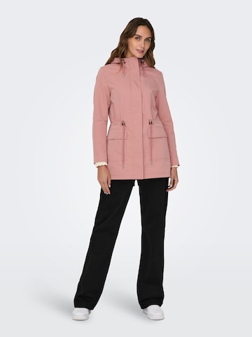 Parka mi-saison 'LOUISE' ONLY en rose