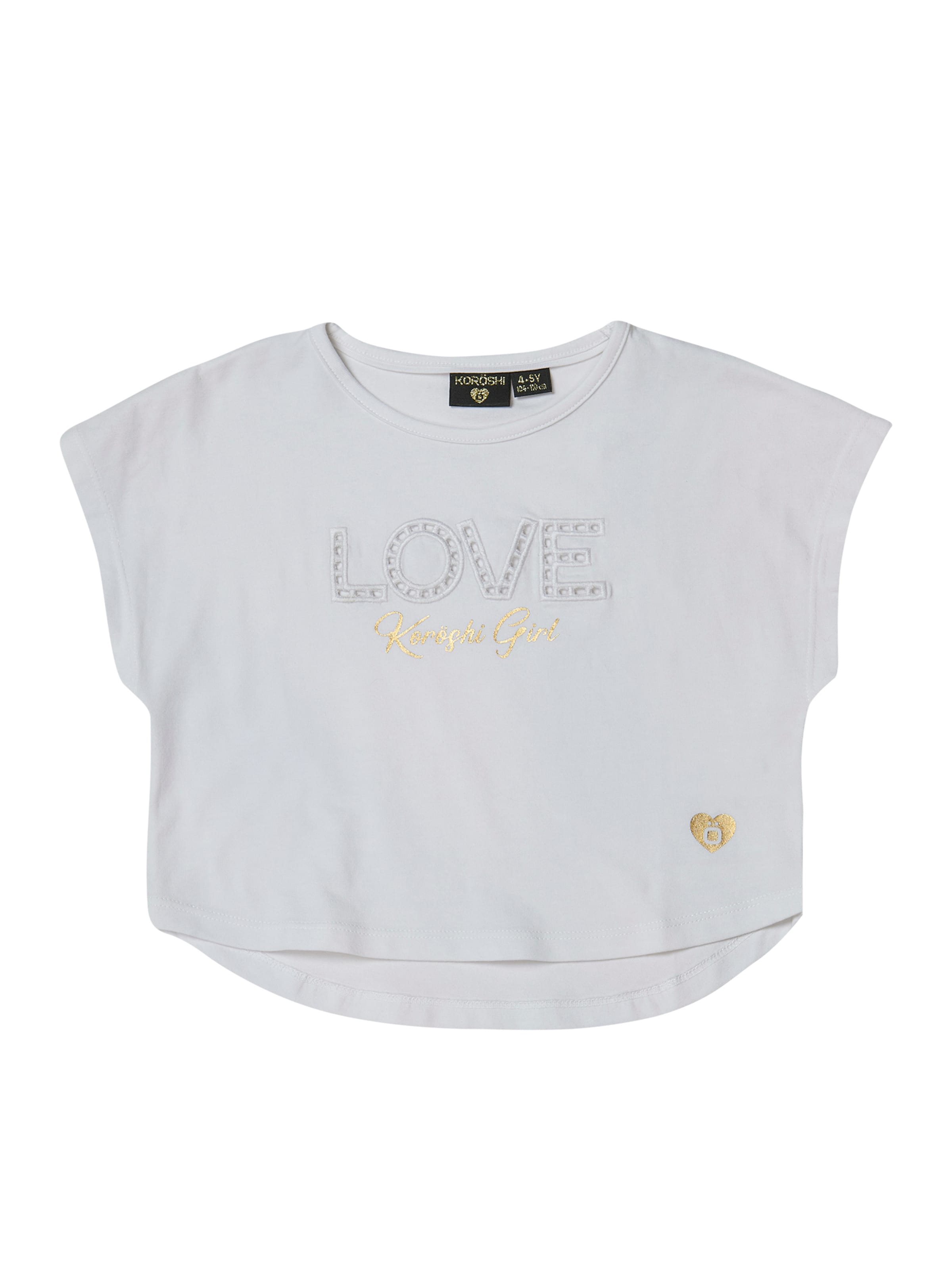 KOROSHI Tričko - Biela: predná strana