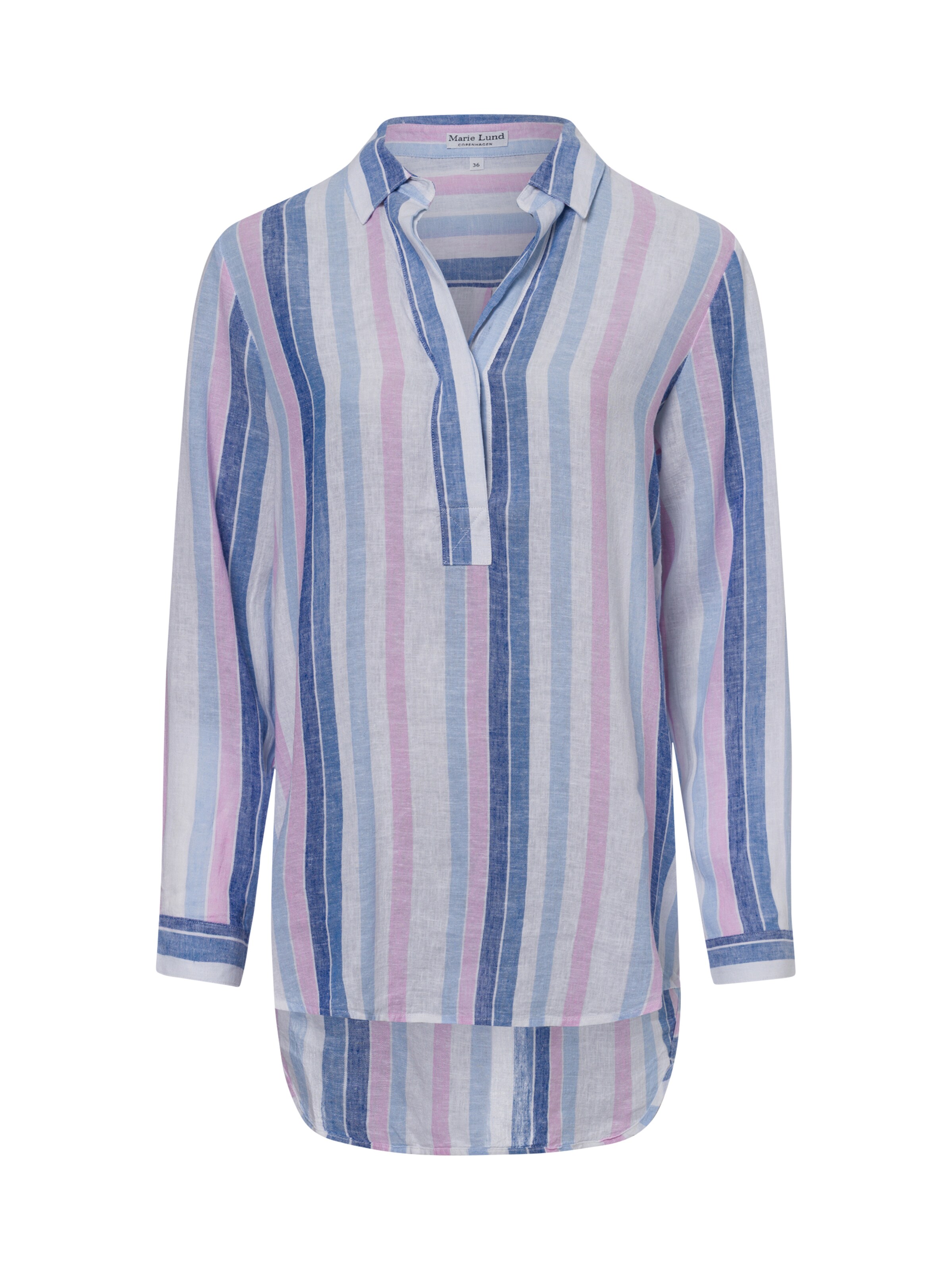 Marie Lund Bluse in Blau: Vorderseite