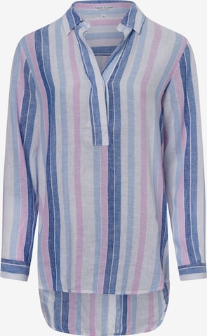 Marie Lund Bluse in Blau: Vorderseite