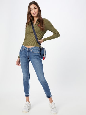 Pull-over Tommy Jeans en vert