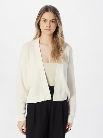 ESPRIT Knit Cardigan in White: front