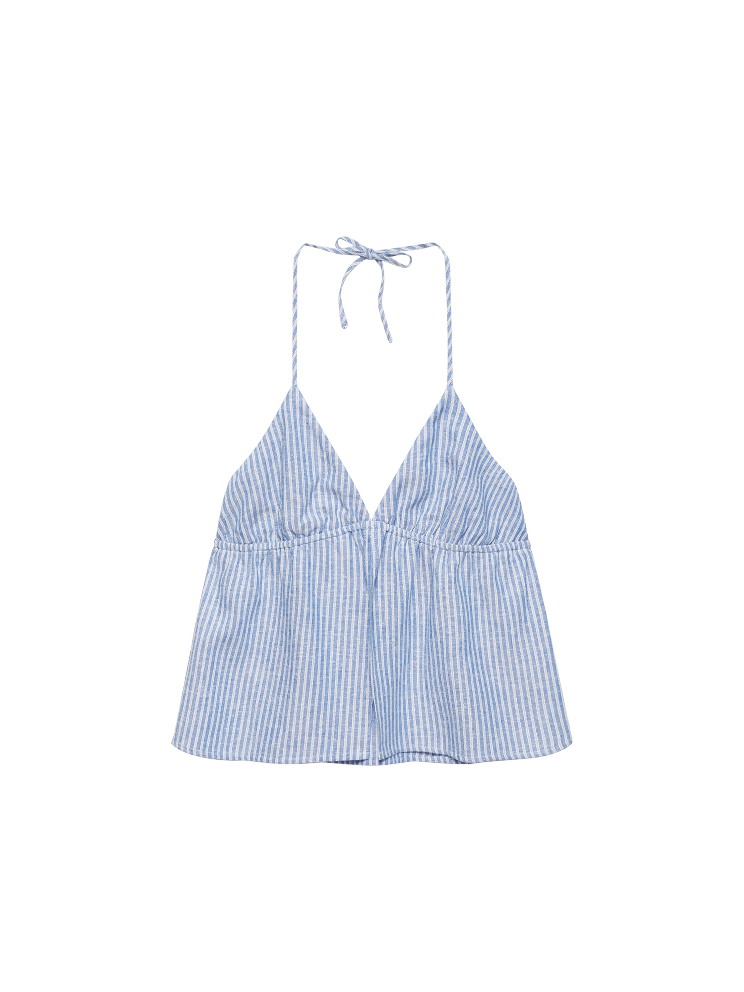 Pull&Bear Top - Modrá: predná strana