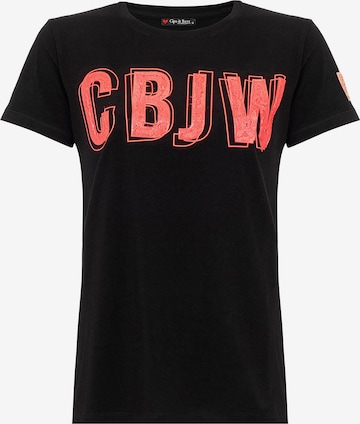 CIPO & BAXX Shirt 'CBJW Neon' in Zwart: voorkant