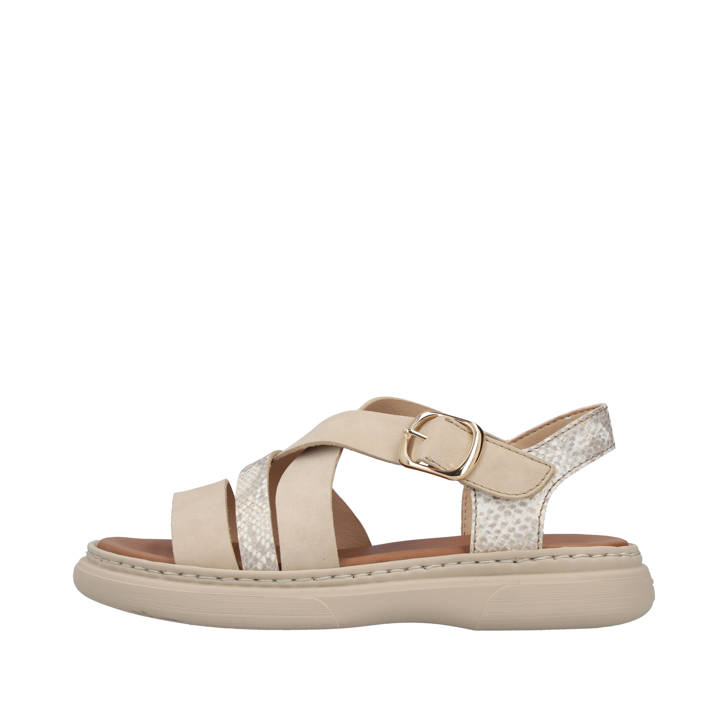 Rieker Strap Sandals in Beige