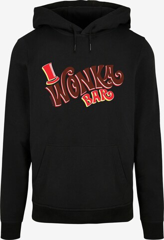 ABSOLUTE CULT Sweatshirt 'Willy Wonka - Bar' in Black: front