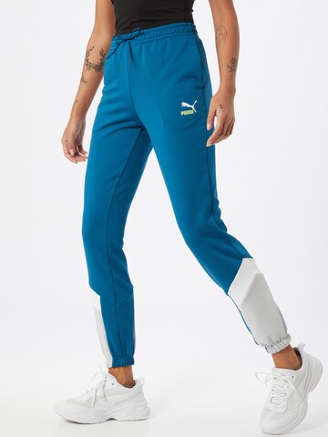 PUMA Regularen Športne hlače | modra barva: sprednja stran