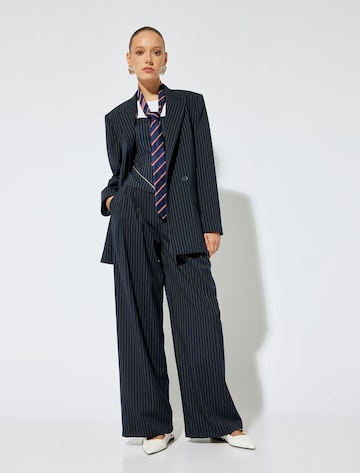 Koton Wide Leg Hose in Blau