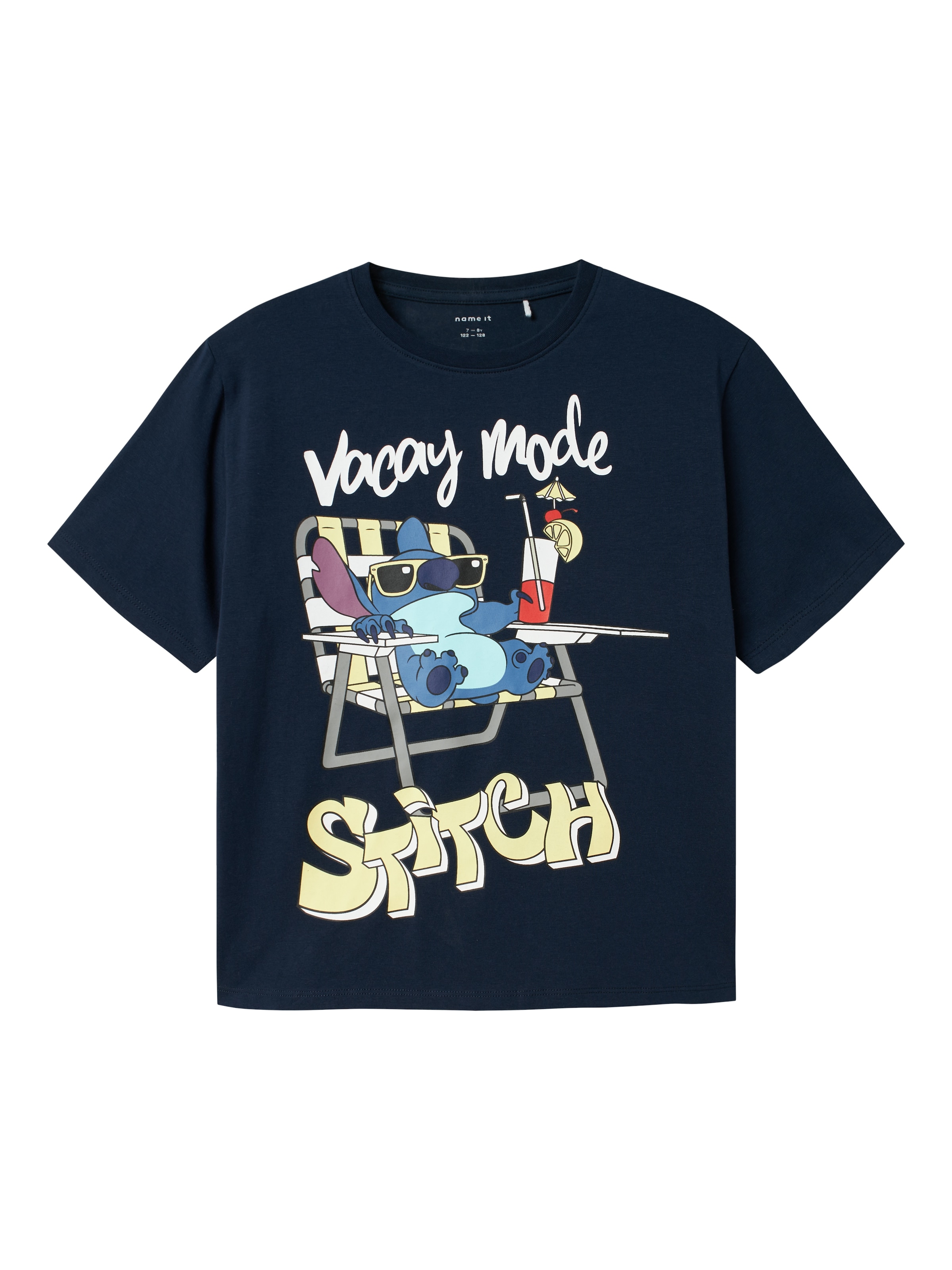 Maglietta 'NKMAbbu Stitch' di NAME IT in blu: frontale