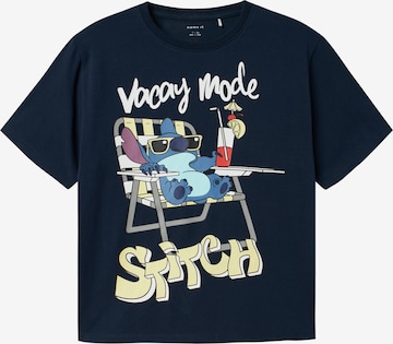 T-Shirt 'NKMAbbu Stitch' NAME IT en bleu : devant