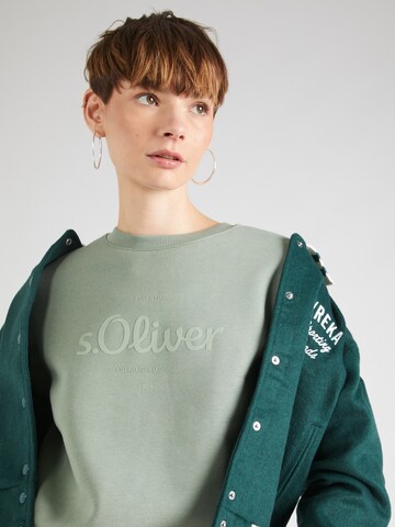 s.Oliver Sweatshirt in Grün