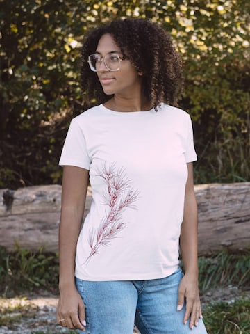 Life-Tree Shirt 'Fairwear Pine Branch'‌‌‌‌‌‌ in Weiß