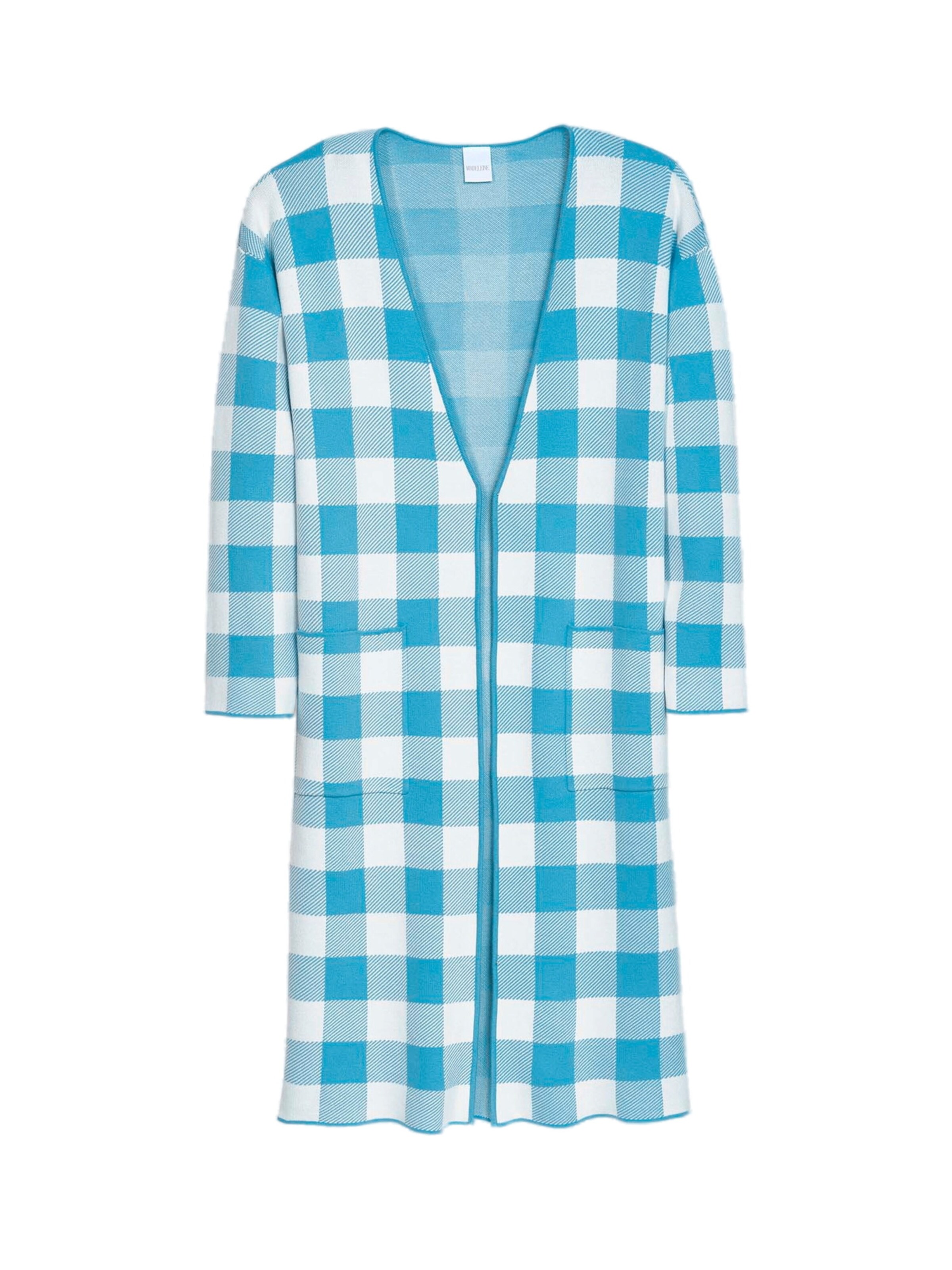 MADELEINE Manteau mi-saison en bleu / bleu clair / blanc, Vue avec produit