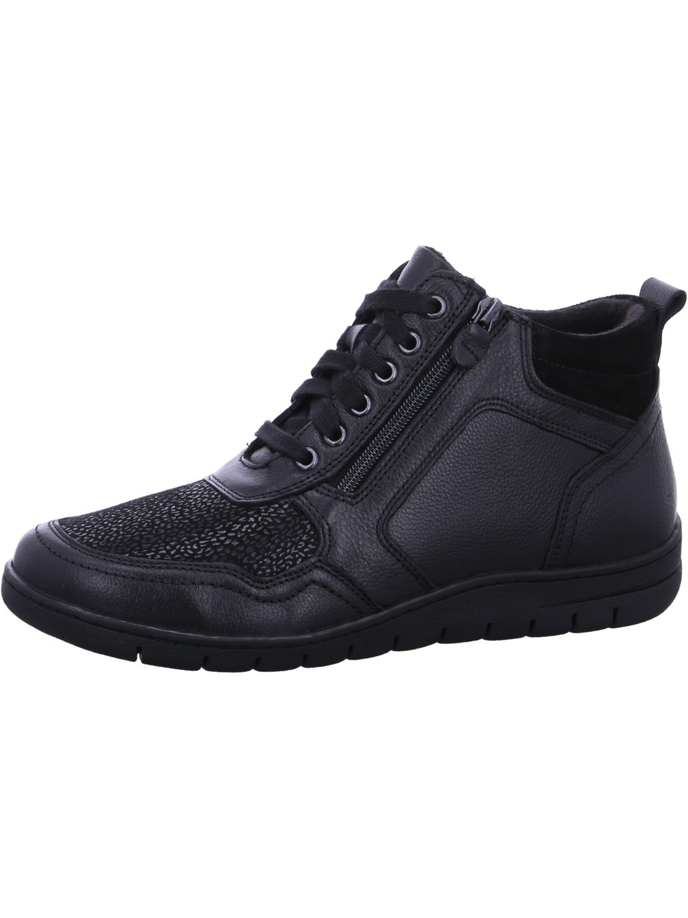 REFLEXAN Ankle Boots 'Reflexan Schnürstiefel Schwarz'‌‌‌‌‌ in Schwarz: Vorderseite