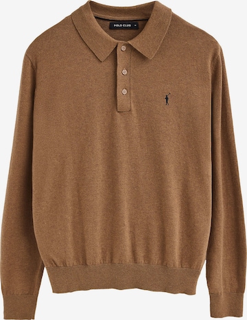 Polo Club Sweater in Brown: front