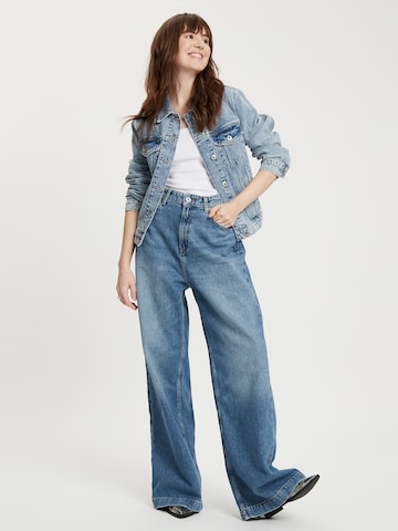 Cross Jeans Wide Leg Jeans 'C 4809' in Blau