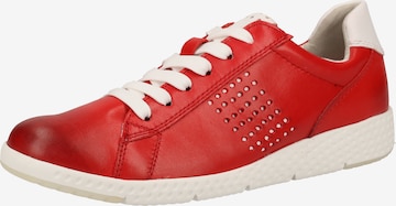 Baskets basses MARCO TOZZI en rouge : devant