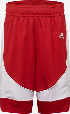 ADIDAS SPORTSWEAR Regular Workout Pants 'N3Xt L3V3L Prime Game' in Red: front