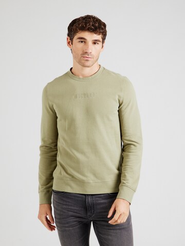 MUSTANG Sweatshirt 'STYLE CLIO' in Groen: voorkant