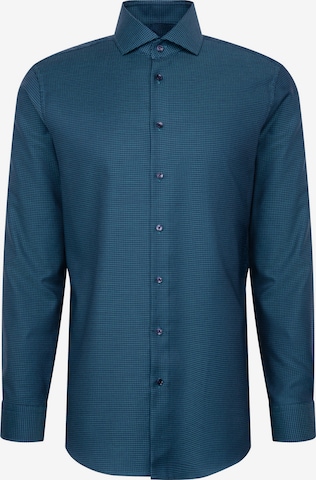 Coupe regular Chemise business 'Classic Essentials' SEIDENSTICKER en bleu : devant