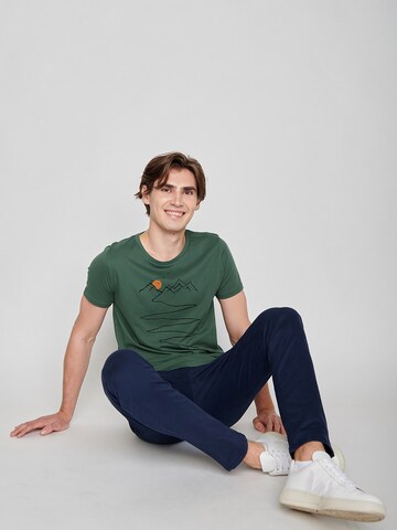 GREENBOMB Shirt 'Bike Path' in Green