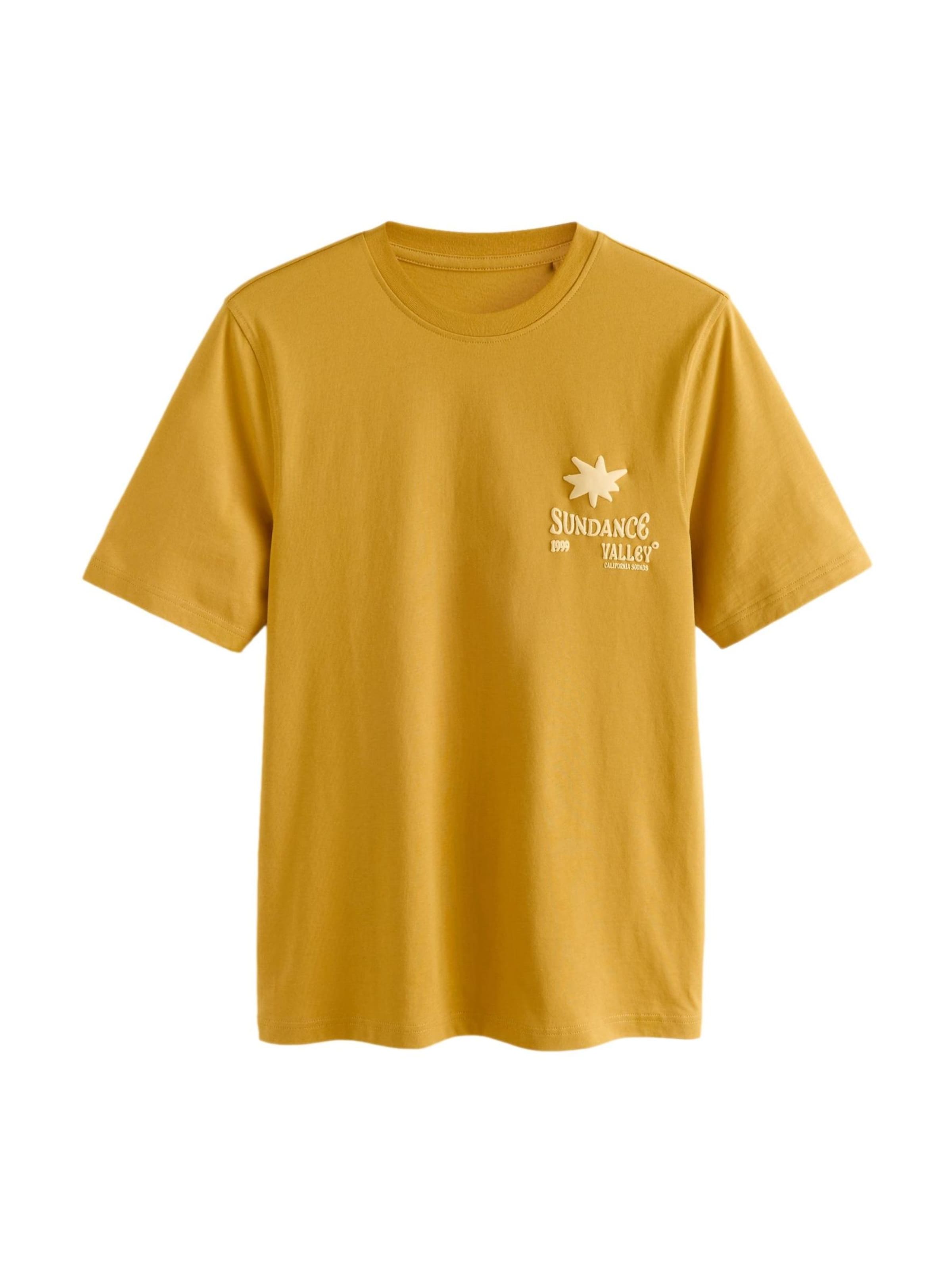 Next T-Shirt in Gelb: Vorderseite