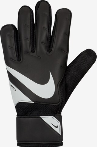 NIKE Athletic Gloves in Black: front