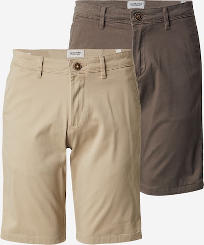 „Chino“ stiliaus kelnės 'JPSTBOWIE' iš JACK & JONES, spalva – smėlio spalva / šokolado spalva, Prekių apžvalga