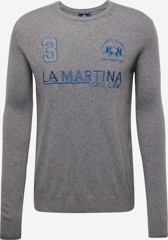 La Martina - Jersey en gris: frente