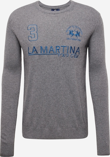 La Martina Sweater in Azure / Grey, Item view