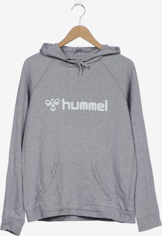 Hummel Sweatshirt & Zip-Up Hoodie in XL in Grey: front