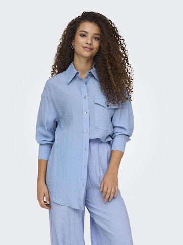 ONLY - Blusa 'TANIA' en azul: frente