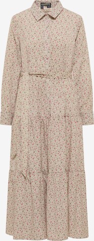 Robe-chemise DreiMaster Vintage en beige : devant