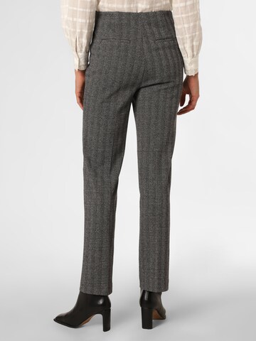 Regular Pantalon à plis COMMA en gris