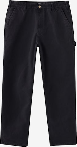 Loosefit Pantalon Pull&Bear en noir : devant