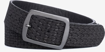 Cassandra Belt 'Braided' in Black: front