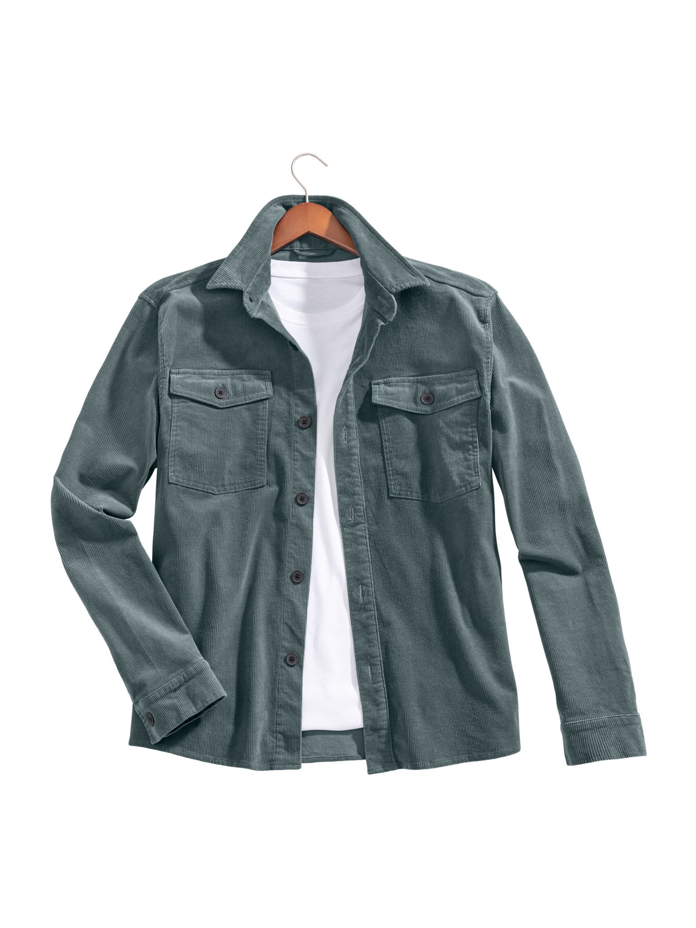 Veste mi-saison JOHN DEVIN en vert : devant