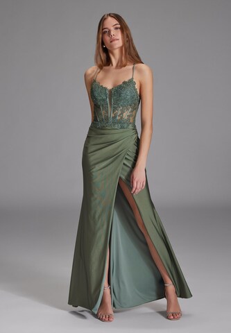 HEY KYLA Kleid in Grün: Vorderseite