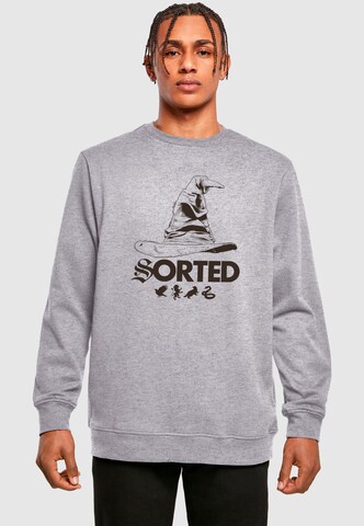 ABSOLUTE CULT Sweatshirt 'Harry Potter - Sorting Hat' in Grey: front